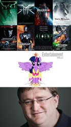 Size: 511x917 | Tagged: safe, derpibooru import, twilight sparkle, twilight sparkle (alicorn), alicorn, pony, season 3, alicorn drama, gabe newell, threequel curse