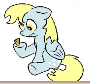 Size: 183x171 | Tagged: safe, artist:hazel-blackthorn, derpy hooves, pegasus, pony, female, lowres, mare, solo, thorn