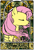 Size: 400x585 | Tagged: safe, artist:meru, fluttershy, pegasus, pony, eyes closed, modern art, name, nouveau, solo