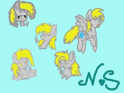 Size: 1024x768 | Tagged: safe, artist:gg41126, derpy hooves, pegasus, pony, female, mare, solo