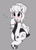 Size: 3687x5087 | Tagged: safe, artist:pabbley, derpibooru import, rainbow dash, pegasus, pony, alternate hairstyle, blushing, bracelet, clothes, cute, dashabetes, dialogue, dress, ear fluff, female, gray background, grayscale, heart, hoof polish, jewelry, mare, monochrome, necklace, neo noir, open mouth, partial color, rainbow dash always dresses in style, simple background, solo