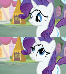 Size: 1250x1405 | Tagged: safe, artist:capnpea, edit, rarity, pony, unicorn, eyebrows, fimbriae, unibrow, wat