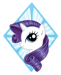 Size: 565x695 | Tagged: safe, artist:courtneygodbey, rarity, pony, unicorn, female, horn, mare, solo, white coat