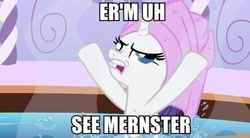 Size: 488x270 | Tagged: safe, rarity, pony, unicorn, derp, ermahgerd, image macro, rereteh, solo