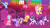 Size: 1920x1080 | Tagged: safe, derpibooru import, applejack, fluttershy, pinkie pie, rainbow dash, rarity, starlight glimmer, twilight sparkle, twilight sparkle (alicorn), oc, oc:fausticorn, alicorn, earth pony, pegasus, pony, unicorn, buckball season, magical mystery cure, mmmystery on the friendship express, rarity investigates, rock solid friendship, somepony to watch over me, sonic rainboom (episode), celebration, happy birthday mlp:fim, mane six, mlp fim's seventh anniversary, ponyville, sonic rainboom