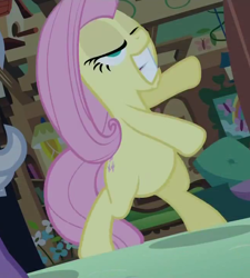 Size: 648x720 | Tagged: safe, screencap, fluttershy, pegasus, pony, female, mare, pink mane, yellow coat