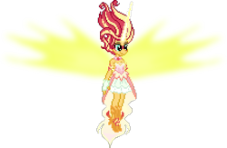 Size: 436x284 | Tagged: safe, artist:botchan-mlp, sunset shimmer, equestria girls, friendship games, daydream shimmer, desktop ponies, pixel art, simple background, solo, sprite, transparent background