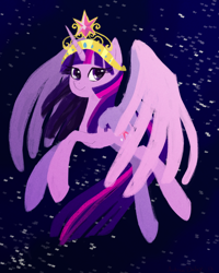 Size: 2000x2500 | Tagged: safe, artist:adailey, derpibooru import, twilight sparkle, twilight sparkle (alicorn), alicorn, pony, big crown thingy, element of magic, female, mare