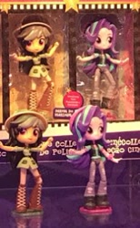 Size: 190x309 | Tagged: safe, daring do, starlight glimmer, equestria girls, irl, photo, toy fair, toy fair 2017