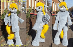 Size: 900x576 | Tagged: safe, artist:atalonthedeer, derpy hooves, human, cosplay, costume, fursuit, irl, irl human, photo