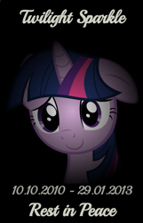 Size: 453x703 | Tagged: safe, derpibooru import, twilight sparkle, alicorn drama, rest in peace, why sid why