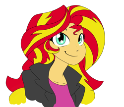 Size: 1000x862 | Tagged: safe, artist:eduardo-rivera, artist:reiduran, sunset shimmer, equestria girls, colored, solo