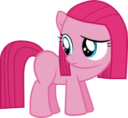 Size: 6212x5732 | Tagged: safe, artist:kyi195, pinkie pie, earth pony, pony, absurd resolution, cute, cutemena, filly, pinkamena diane pie, simple background, solo, transparent background, vector, younger