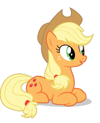 Size: 3087x3797 | Tagged: safe, applejack, earth pony, pony, look before you sleep, prone, simple background, solo, transparent background, vector