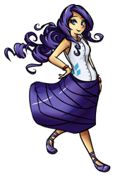 Size: 300x440 | Tagged: safe, artist:unregisteredwaffle, rarity, clothes, female, humanized, solo