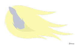 Size: 1024x614 | Tagged: safe, artist:ox-deso-xo, derpy hooves, pegasus, pony, female, head, lineless, mare, minimalist, simple background, solo, transparent background, windswept mane