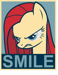 Size: 2985x3886 | Tagged: safe, artist:fluffytuzki, pinkie pie, earth pony, pony, hope poster, pinkamena diane pie, poster, propaganda, shepard fairey, solo