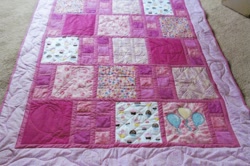 Size: 1280x851 | Tagged: safe, artist:cuddle_puppy_quilts, pinkie pie, cupcake, custom, cutie mark, irl, pink, quilt