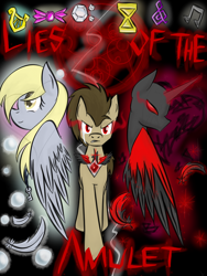 Size: 768x1024 | Tagged: safe, artist:timeywimeywhooves, derpy hooves, doctor whooves, pegasus, pony, alicorn amulet, female, mare