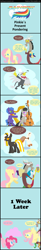 Size: 1024x6223 | Tagged: safe, artist:narflarg, discord, fluttershy, gustave le grande, octavia melody, pinkie pie, oc, earth pony, griffon, pegasus, pony, chocolate milk, comic