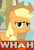 Size: 518x759 | Tagged: safe, applejack, earth pony, pony, image macro, meme, solo, whah, why.jpg