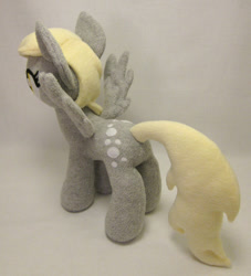 Size: 852x938 | Tagged: safe, artist:fabricninja, derpy hooves, pegasus, pony, female, flank, irl, mare, photo, plot, plushie, solo