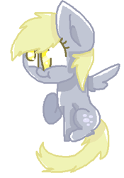 Size: 288x412 | Tagged: safe, artist:jackiesponies, derpy hooves, pegasus, pony, chibi, female, mare, solo