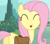 Size: 807x716 | Tagged: safe, screencap, fluttershy, pegasus, pony, just for sidekicks, :d, happy, saddle bag, solo