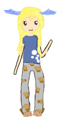 Size: 412x734 | Tagged: safe, artist:heartstriings, derpy hooves, chibi, humanized, solo