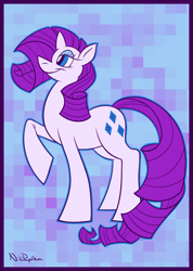 Size: 712x1000 | Tagged: safe, artist:nikipaprika, rarity, pony, unicorn, female, horn, mare, solo, white coat