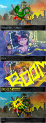 Size: 600x1600 | Tagged: safe, artist:saturnspace, derpibooru import, twilight sparkle, clockwise whooves, comic, doctor who, tardis