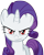 Size: 801x997 | Tagged: safe, artist:amoagtasaloquendo, rarity, pony, unicorn, red eyes, simple background, solo, transparent background, vector