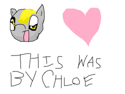 Size: 924x694 | Tagged: safe, artist:magicalraccy-stache, derpy hooves, pegasus, pony, female, heart, mare, solo