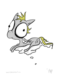 Size: 780x1000 | Tagged: safe, artist:inceri, derpy hooves, pegasus, pony, female, mare, solo, tim burton