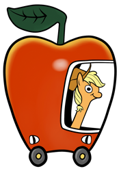 Size: 600x861 | Tagged: safe, applejack, earth pony, pony, worm, appleworm, busytown, simple background, solo, white background, worm pony