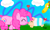 Size: 854x512 | Tagged: safe, artist:seika, pinkie pie, earth pony, pig, pony, cute, monster hunter, pink, poogie, qurupeco