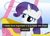 Size: 522x379 | Tagged: safe, screencap, rarity, pony, unicorn, female, mare, purple mane, solo, white coat, youtube caption