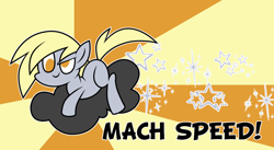 Size: 1024x562 | Tagged: safe, artist:sauec, derpy hooves, pegasus, pony, cloud, female, mare, solo, stormcloud