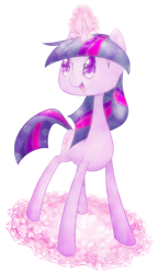 Size: 590x1020 | Tagged: safe, artist:praelie, derpibooru import, twilight sparkle, magic circle, solo