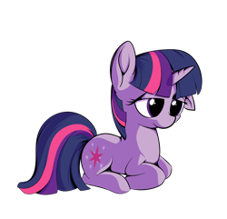 Size: 1402x1351 | Tagged: safe, artist:squiby-327, derpibooru import, twilight sparkle, pony, unicorn, cute, female, mare, prone, simple background, solo, transparent background