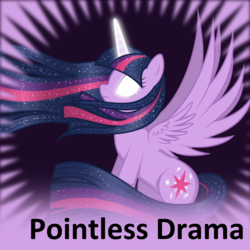 Size: 250x250 | Tagged: safe, derpibooru import, twilight sparkle, twilight sparkle (alicorn), alicorn, pony, alicorn drama, drama, female, mare, spoilered image joke