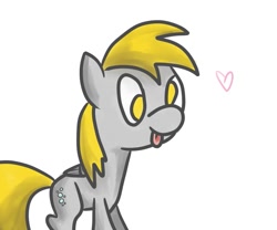 Size: 979x816 | Tagged: safe, artist:cpu-pi, derpy hooves, pegasus, pony, :p, female, heart, mare, solo, tongue out