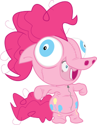 Size: 3000x3862 | Tagged: safe, artist:masem, idw, pinkie pie, earth pony, pony, clothes, comic, idw showified, pinkie costume, pony costume, simple background, transparent background, vector