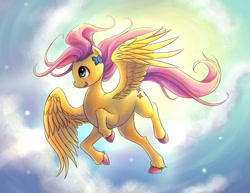 Size: 1320x1020 | Tagged: safe, artist:ninjaham, fluttershy, butterfly, pegasus, pony, flying, unshorn fetlocks