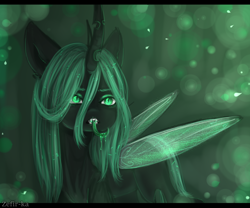 Size: 1200x1000 | Tagged: safe, artist:zefirka, queen chrysalis, changeling, changeling queen, female, solo, tongue out