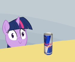 Size: 550x451 | Tagged: safe, artist:furseiseki, derpibooru import, edit, twilight sparkle, red bull, table