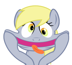 Size: 1476x1339 | Tagged: safe, artist:chipmagnum, derpy hooves, pegasus, pony, female, funny face, mare, simple background, tongue out, transparent background, vector