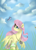 Size: 1434x2000 | Tagged: safe, artist:marisalle, fluttershy, butterfly, pegasus, pony, headband, hippie, hippieshy, leg warmers