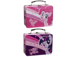 Size: 752x564 | Tagged: safe, derpibooru import, pinkie pie, twilight sparkle, earth pony, pony, unicorn, duo, female, lunchbox, mare, merchandise