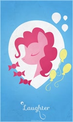 Size: 480x800 | Tagged: safe, artist:createvi, pinkie pie, earth pony, pony, female, mare, pink coat, pink mane, poster, series